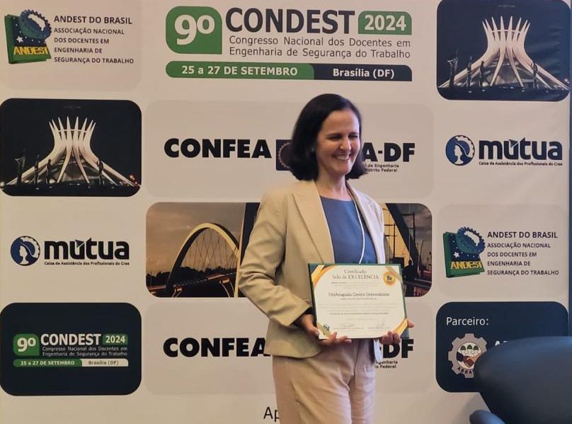 UniAraguaia recebe selo de Excelência Ouro no 9° Congresso Nacional de Engenharia de Segurança do Trabalho